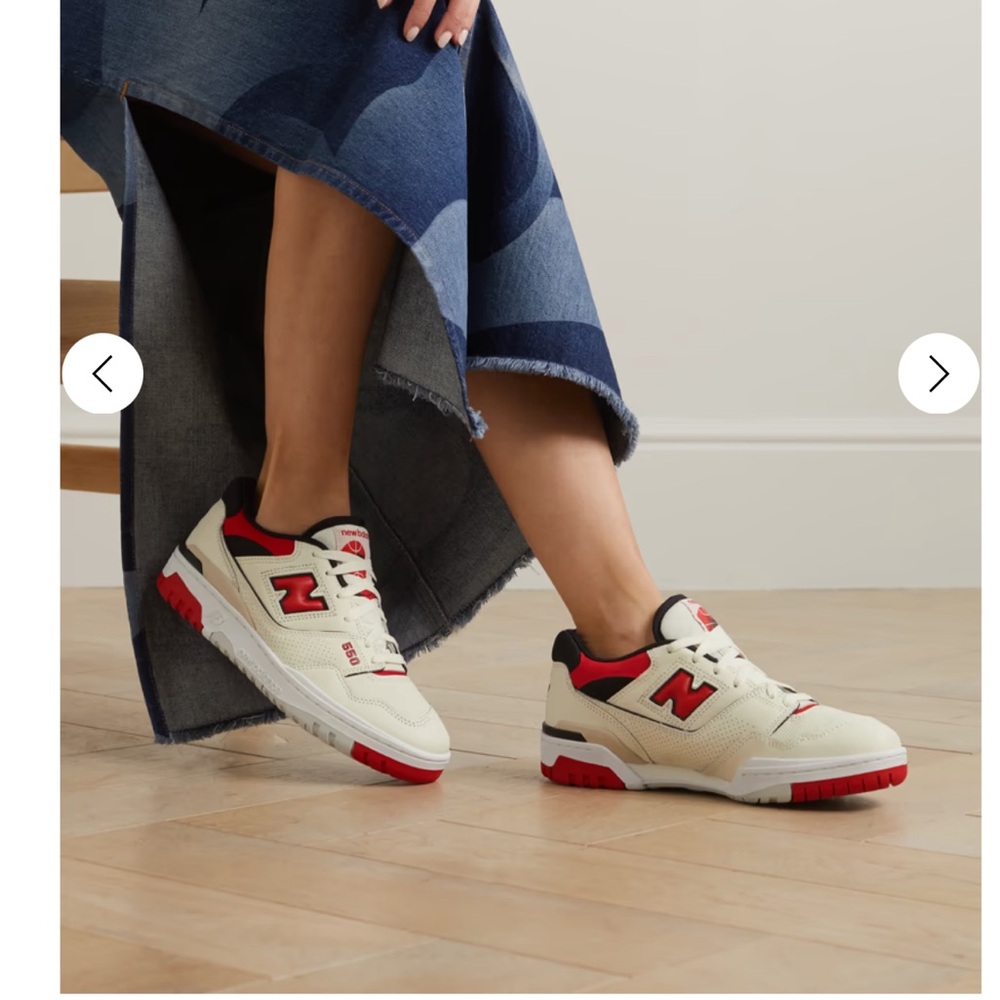 New Balance 550s Red / white sneakers